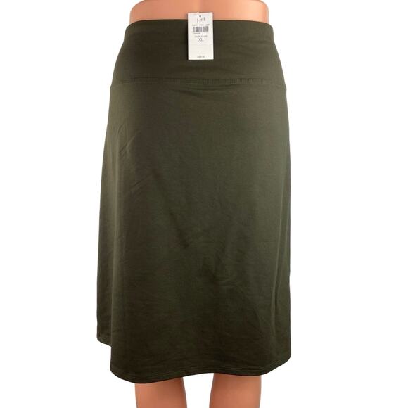 J.Jill NWT Women's Green Smooth Fit high Waisted Wearever Pencil Mini Skirt XL - Picture 3 of 6